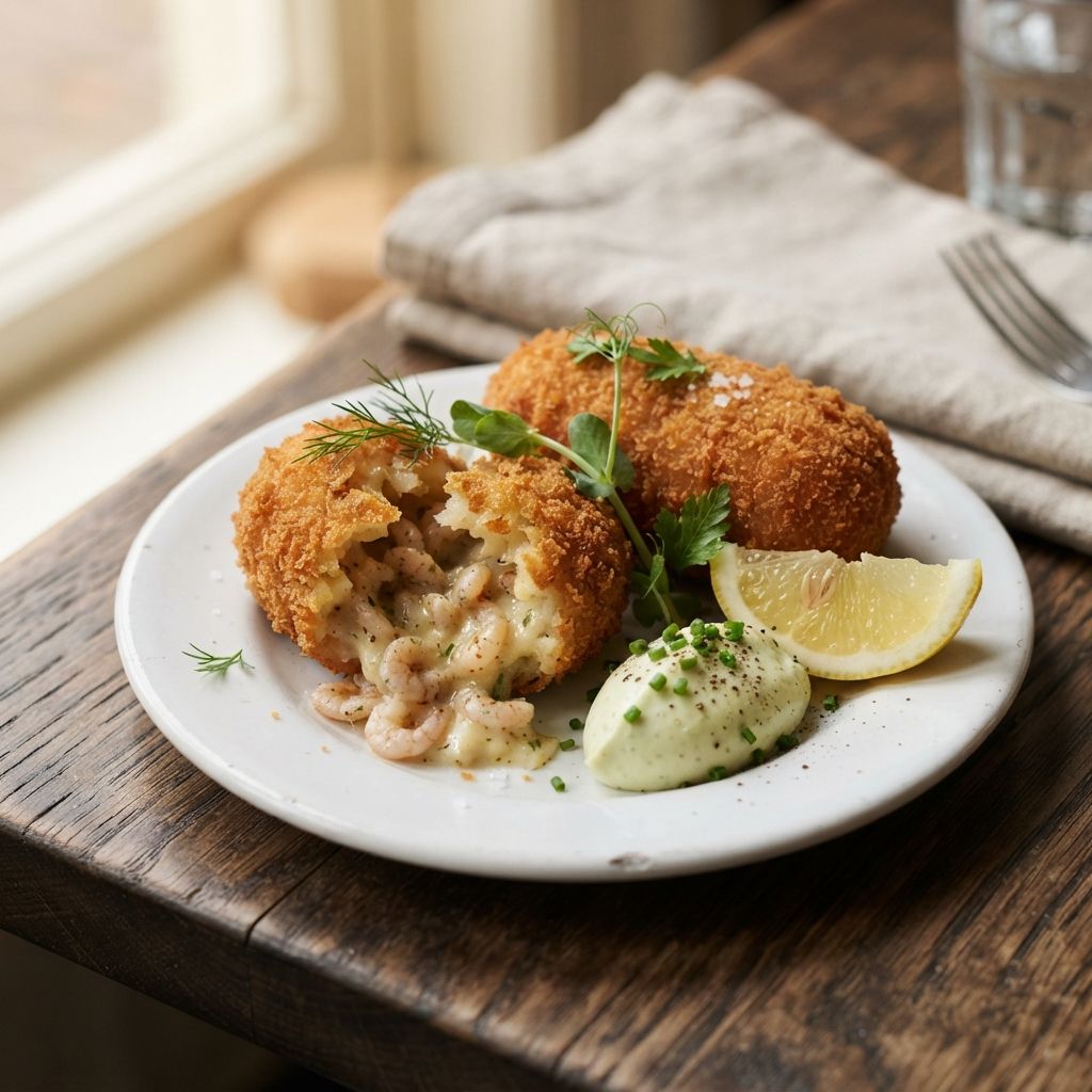 Garnalenkroketten met wasabimayonaise