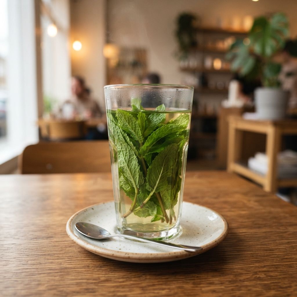 fresh mint tea