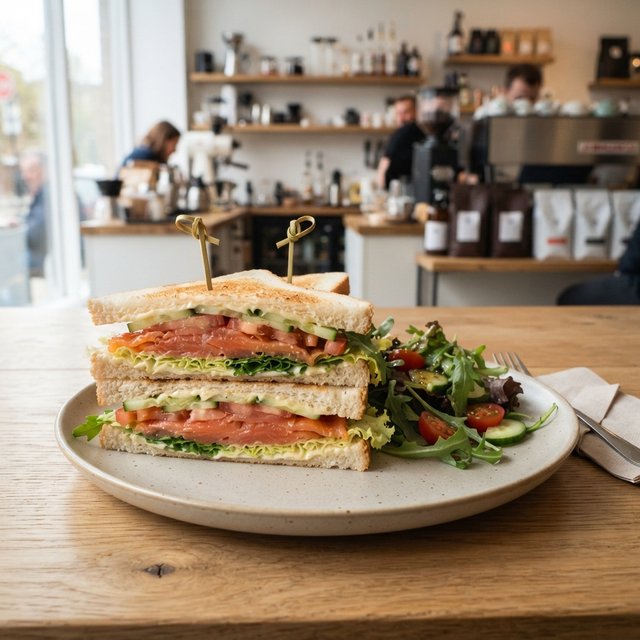 Club sandwich salmon