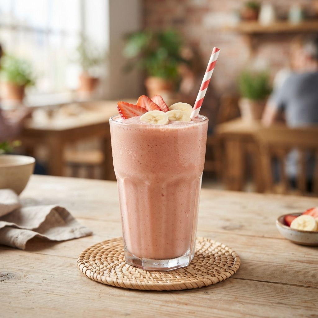 Banana & Strawberry Smoothie