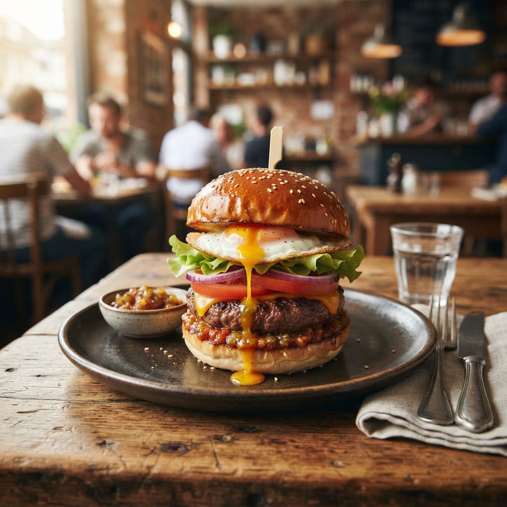 Premium eggburger