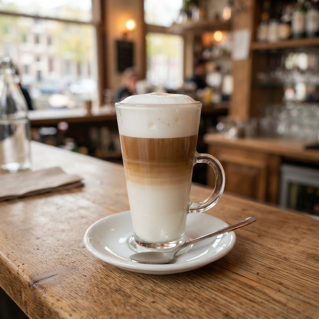 Latte macchiato / flat white