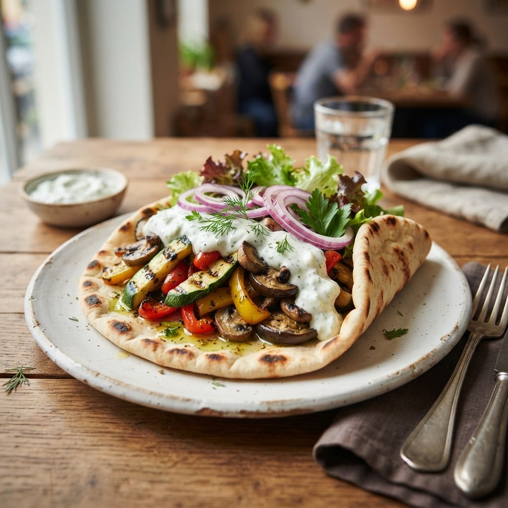Pita veggie gyros