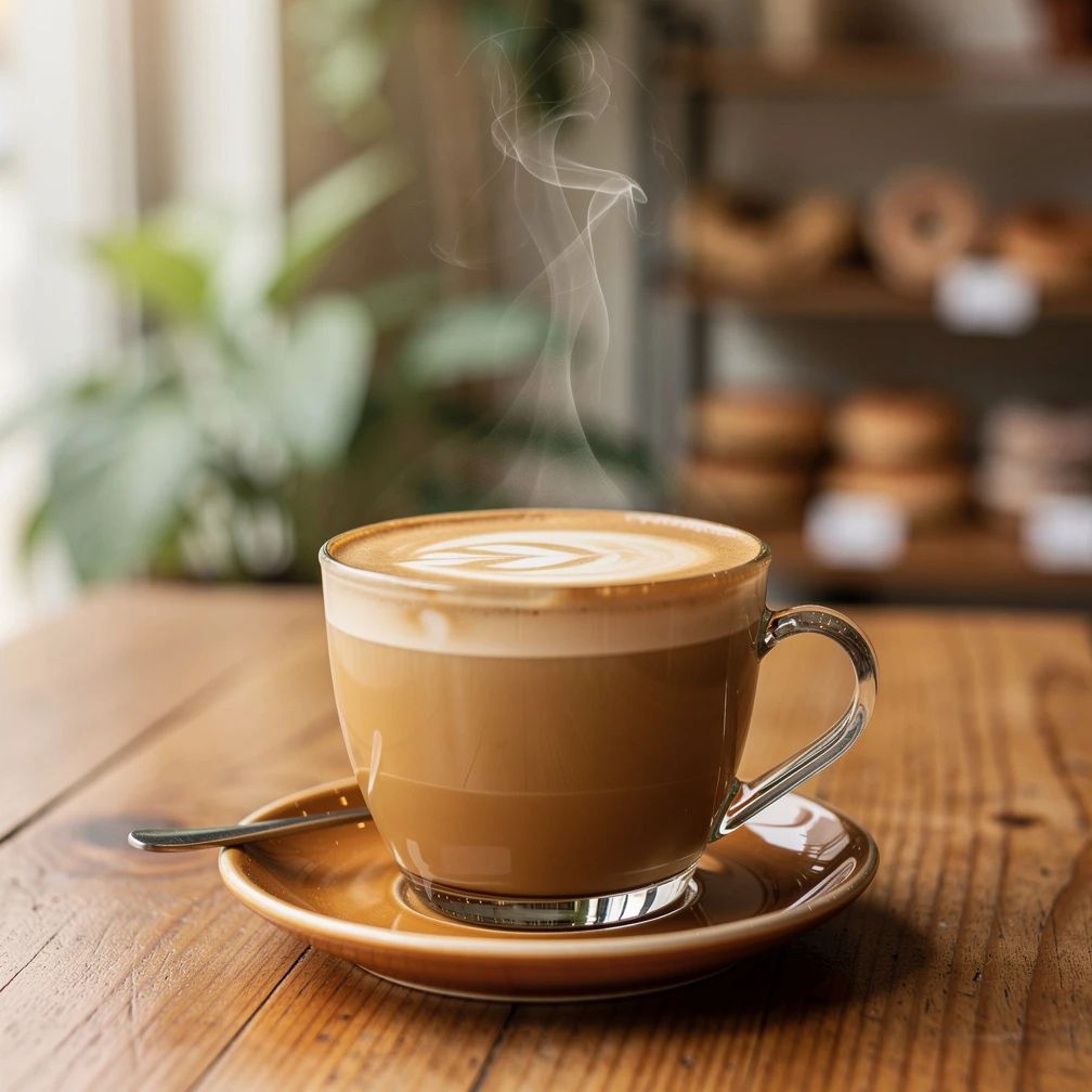 Hojicha latte