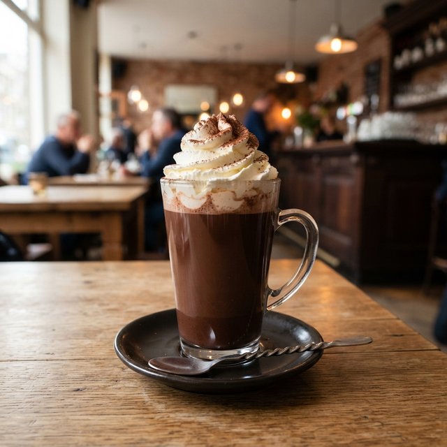 Warme chocolademelk