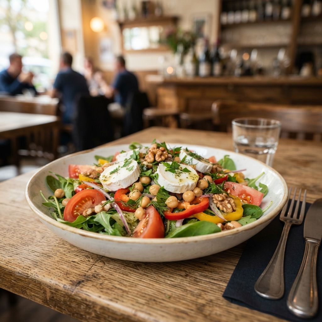 Geitenkaas & Kikkererwten Salade