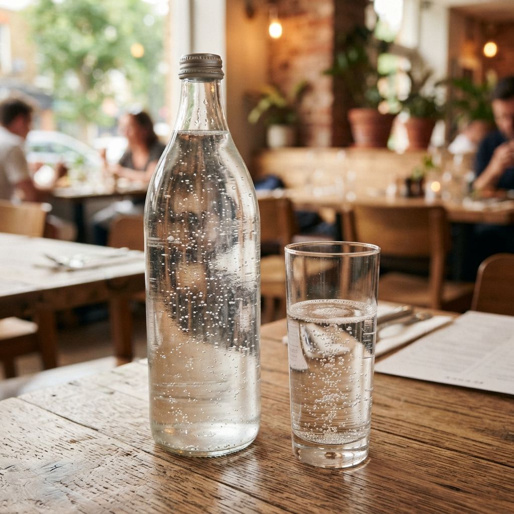 Fles gefilterd bruisend water