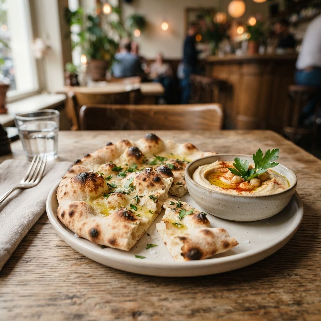 Flatbread met dip