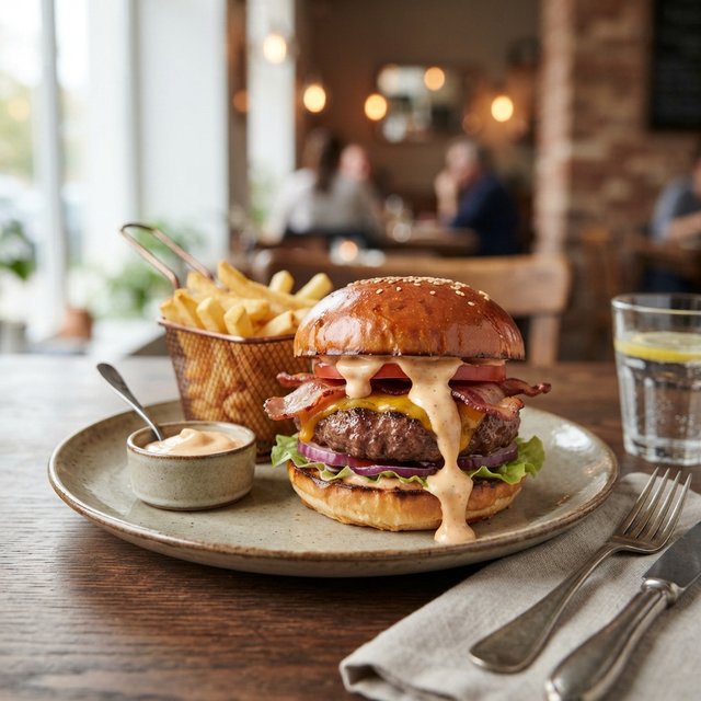 'Margootjes' hamburger (100% beefburger)