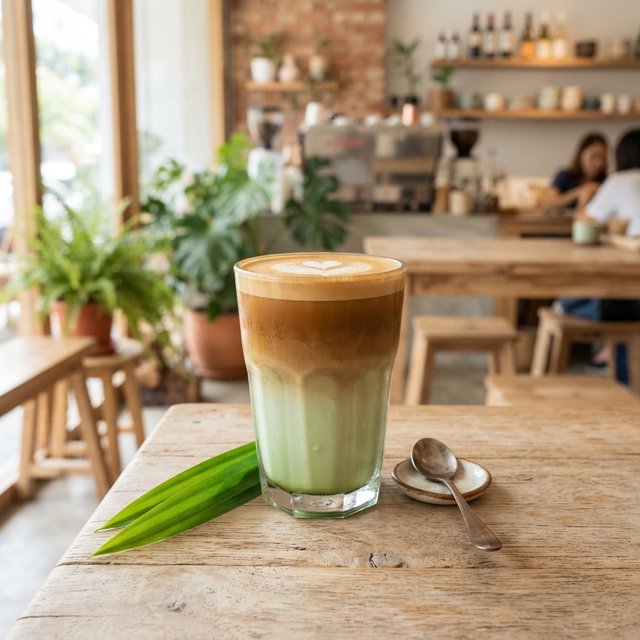 Pandan Latte