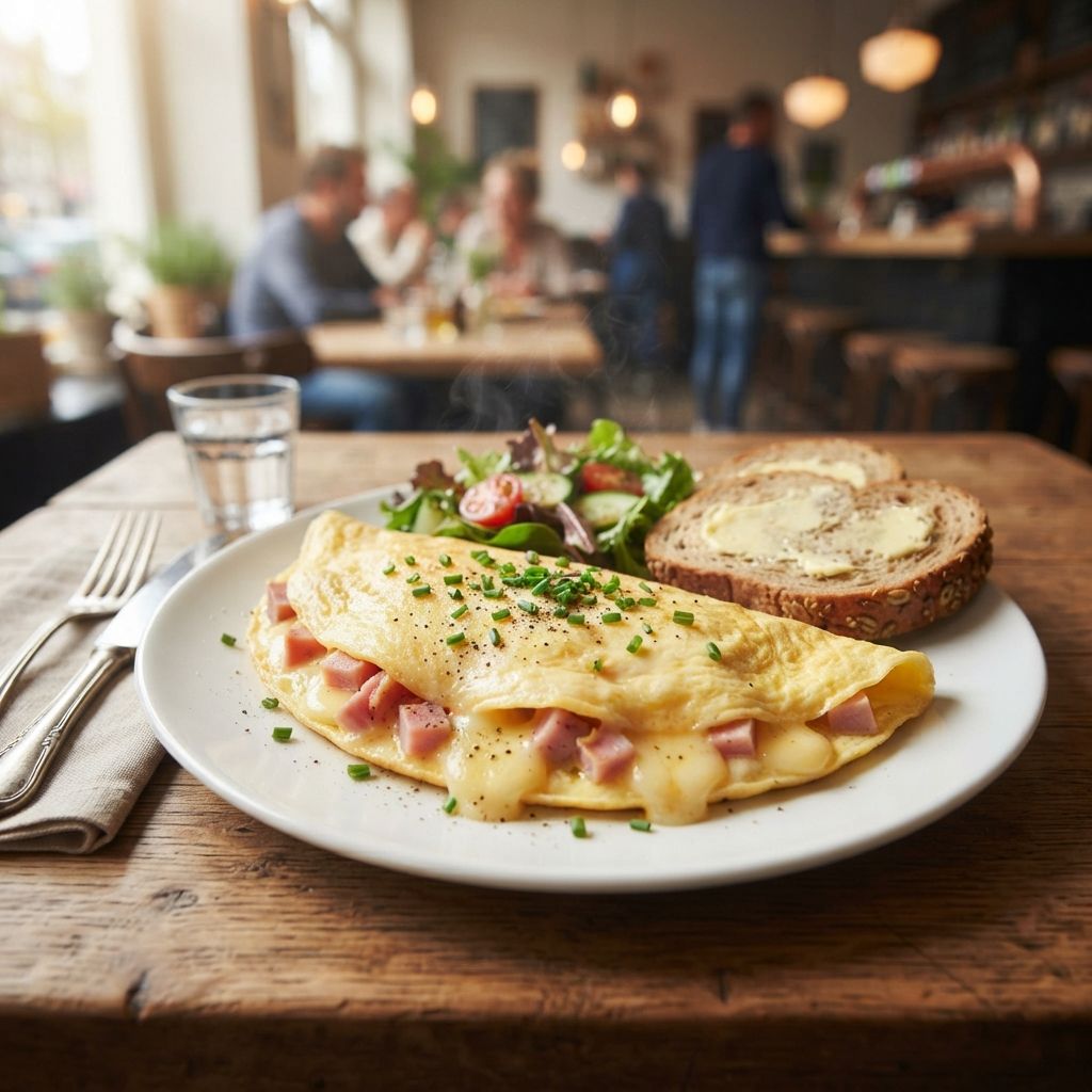 Omelet ham & kaas / Omelette ham & cheese