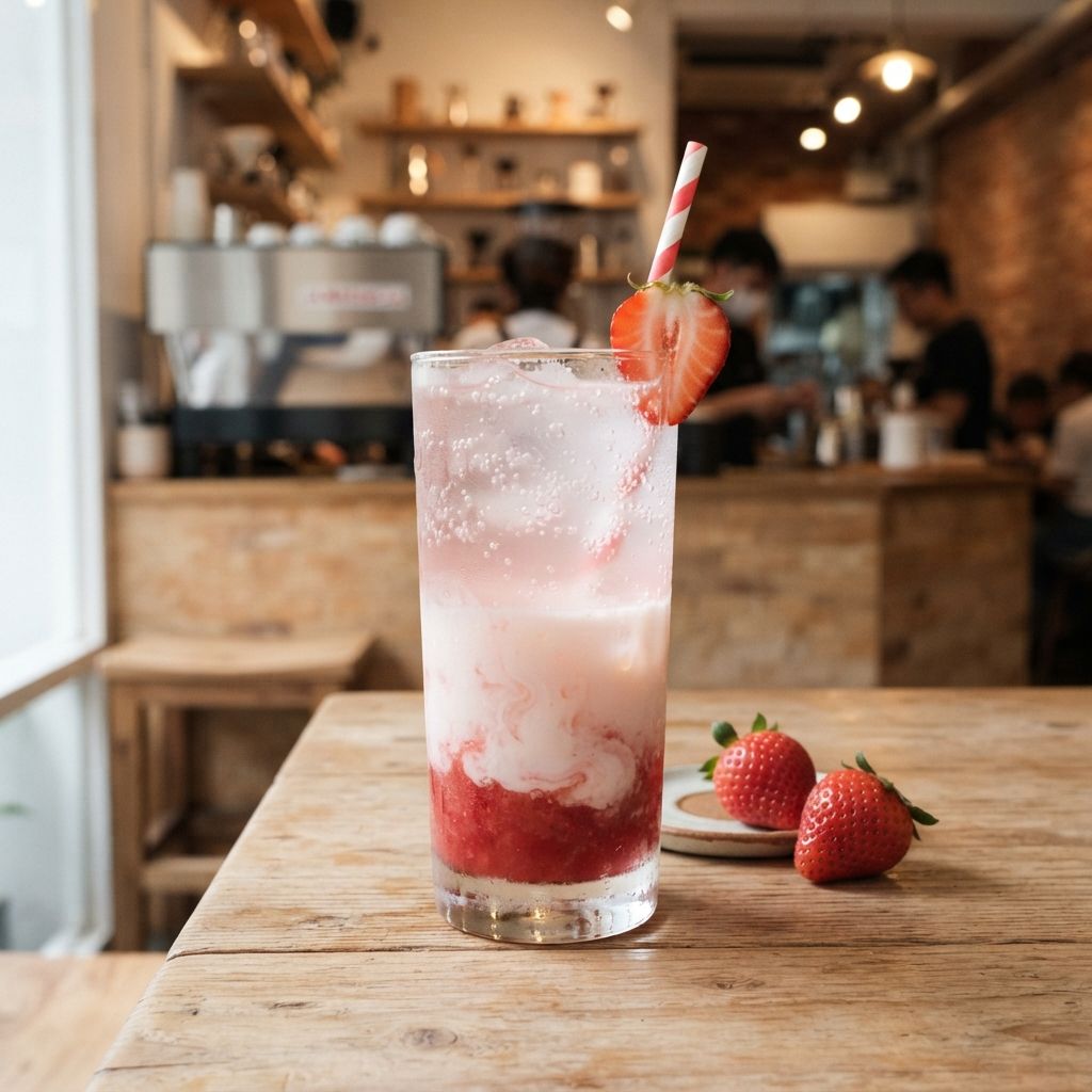 Strawberry & Yakult Soda