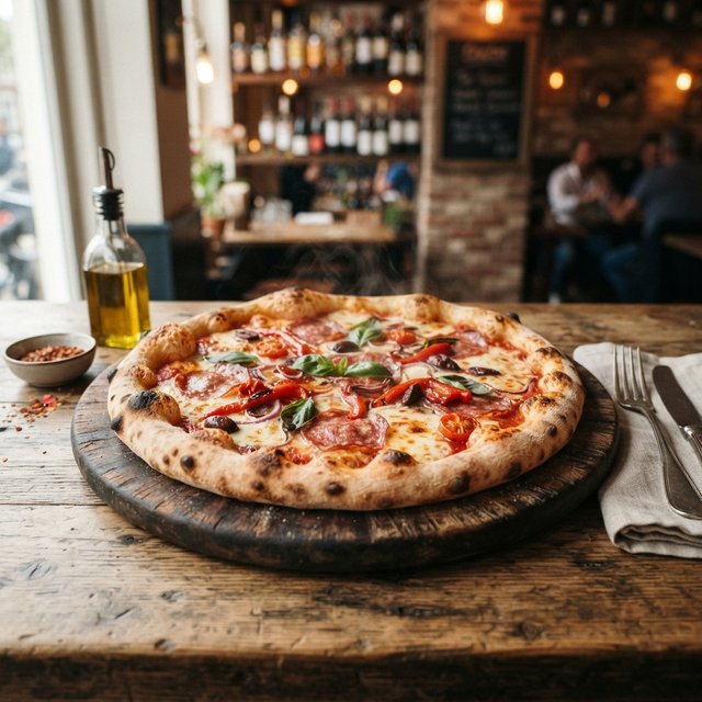 Keuze uit 6 verschillende huisgemaakte pizza’s