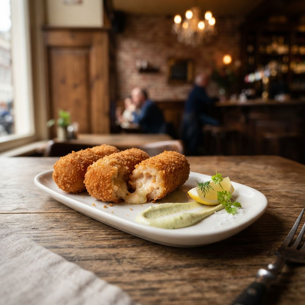 Garnalenkroketjes met wasabimayonaise