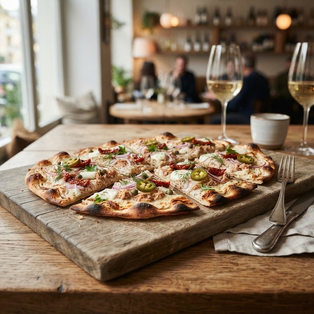 Flammkuchen Tonno