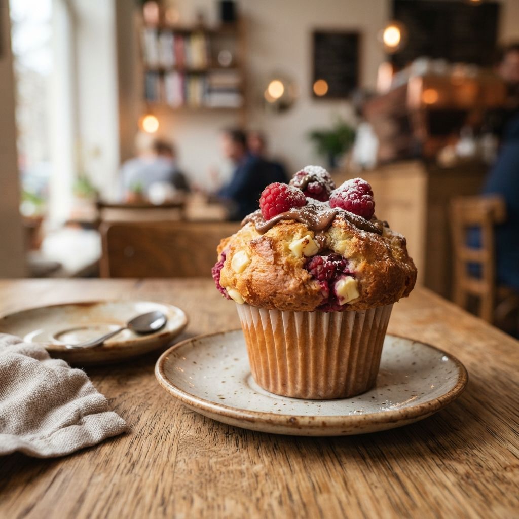 Rasberry White Chocolate Muffin