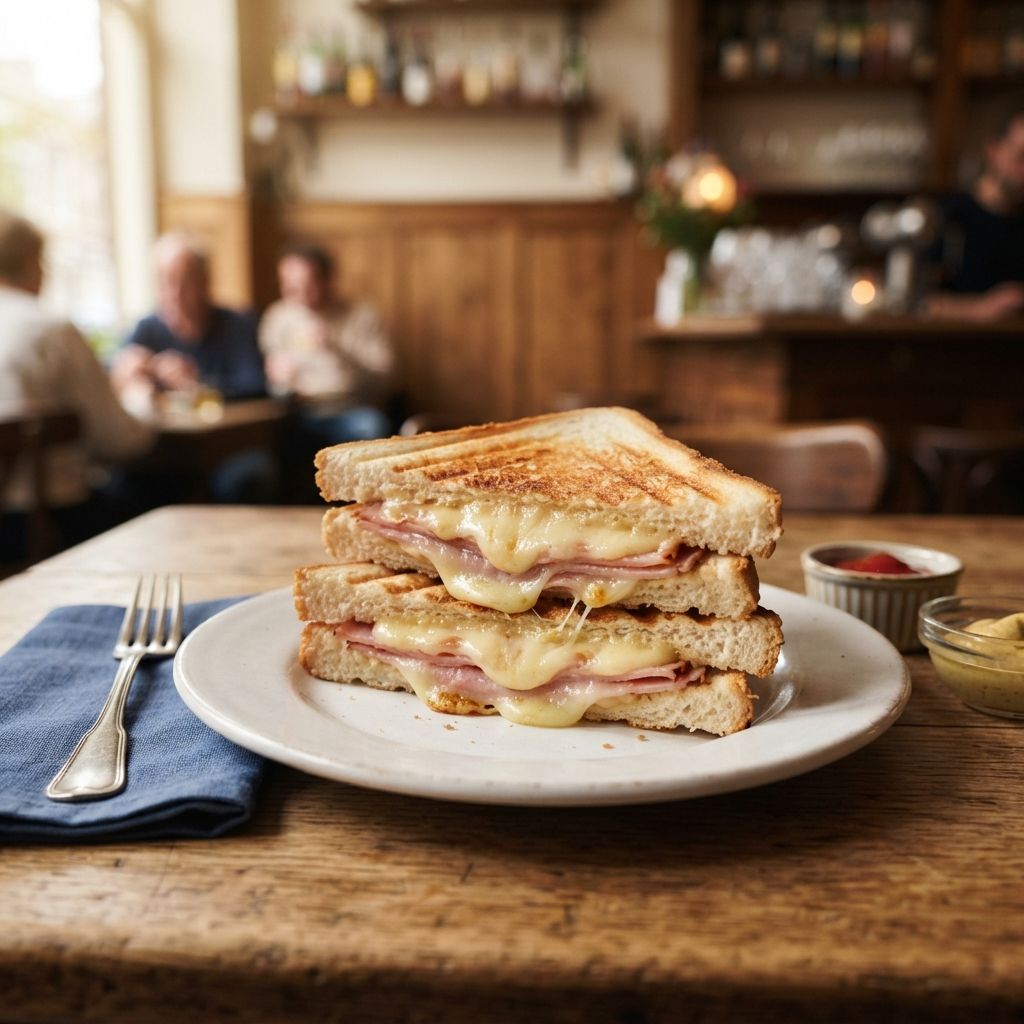 Tosti cheese and ham