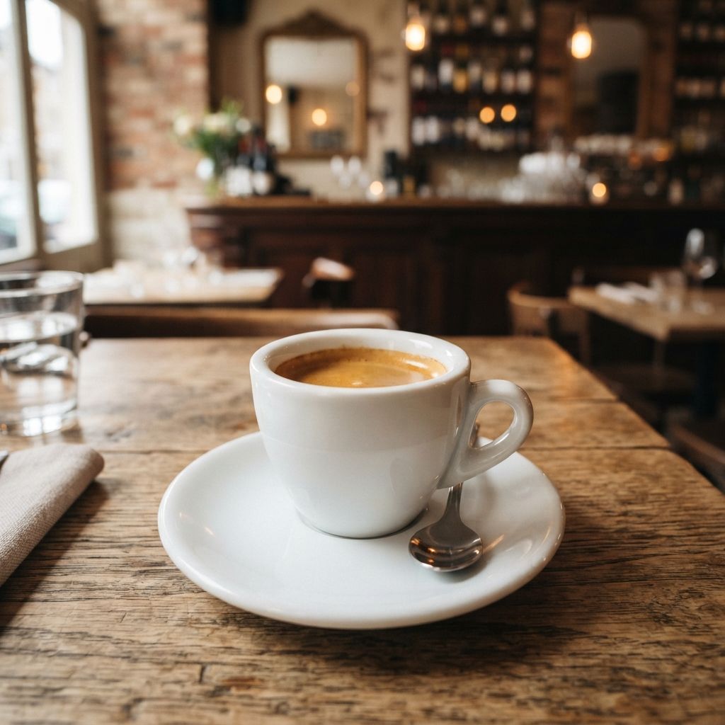 Dubbele shot koffie