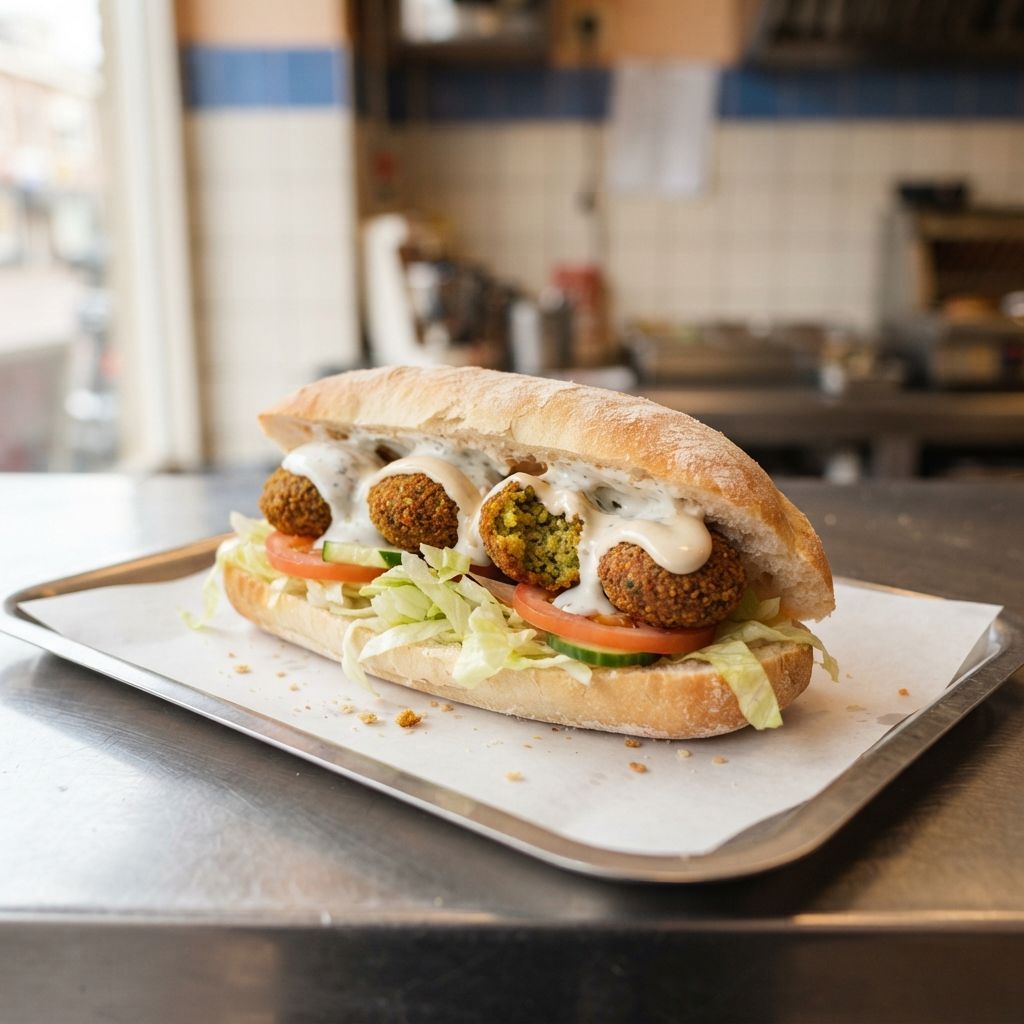 Broodje falafel vegetarisch