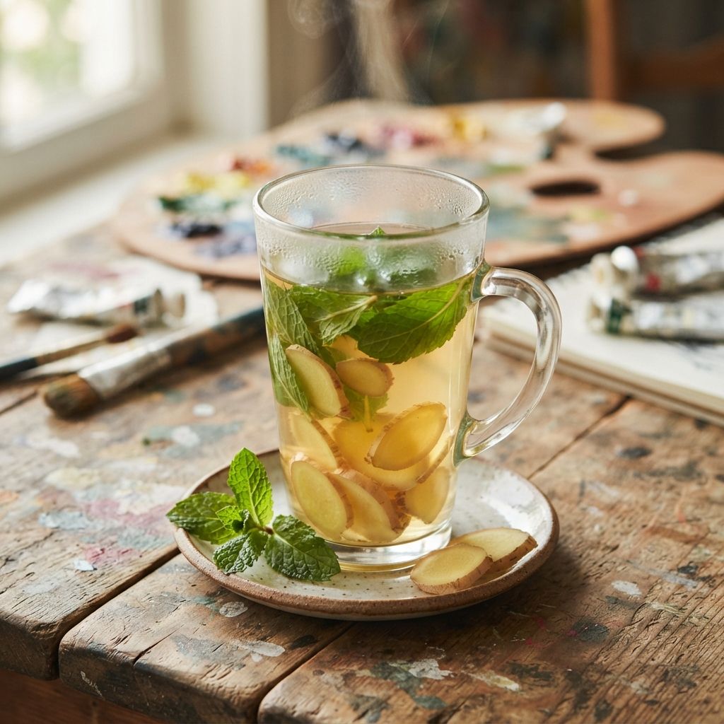 Fresh Ginger Mint tea