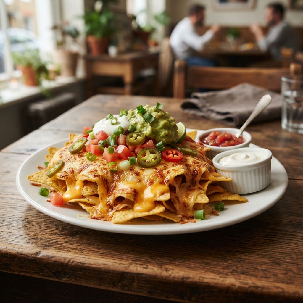 Cheesy Nachos [V]