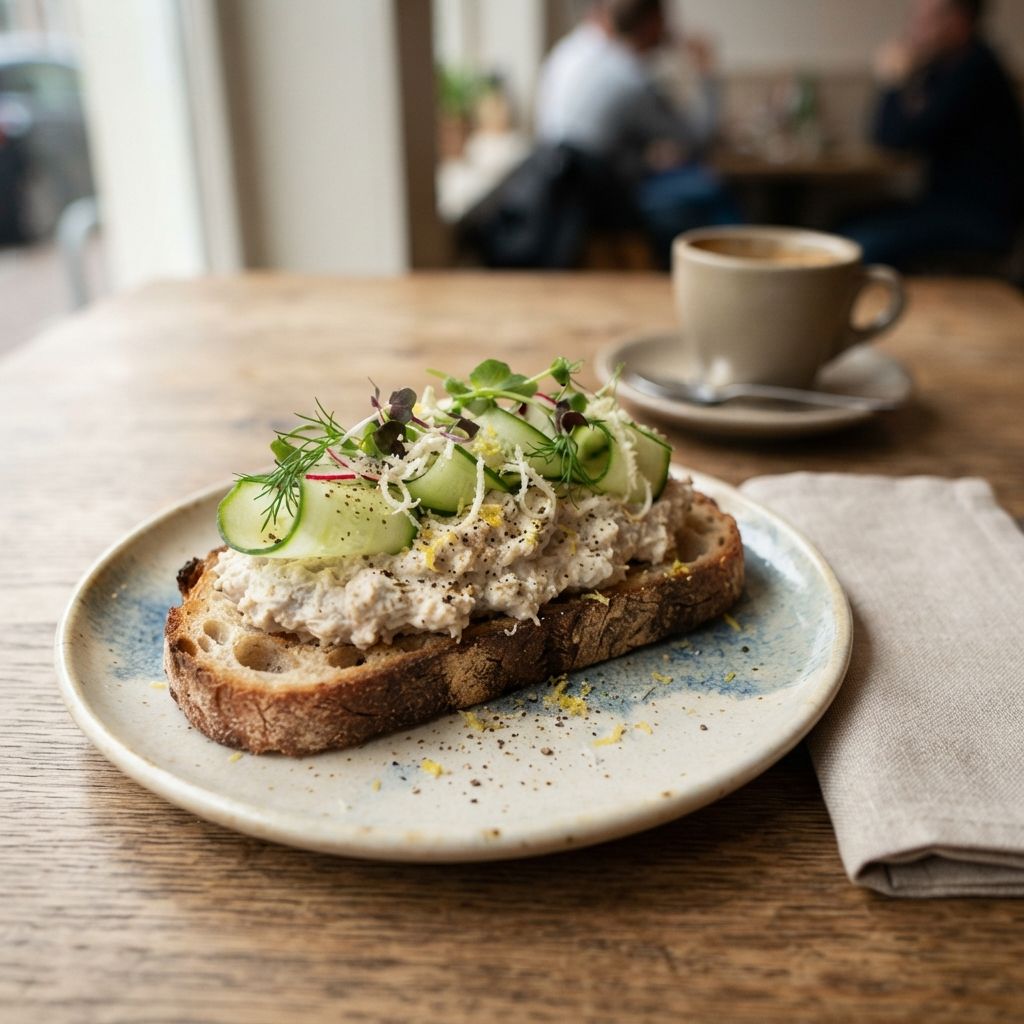 rillette van makreel met komkommer en mierikswortel