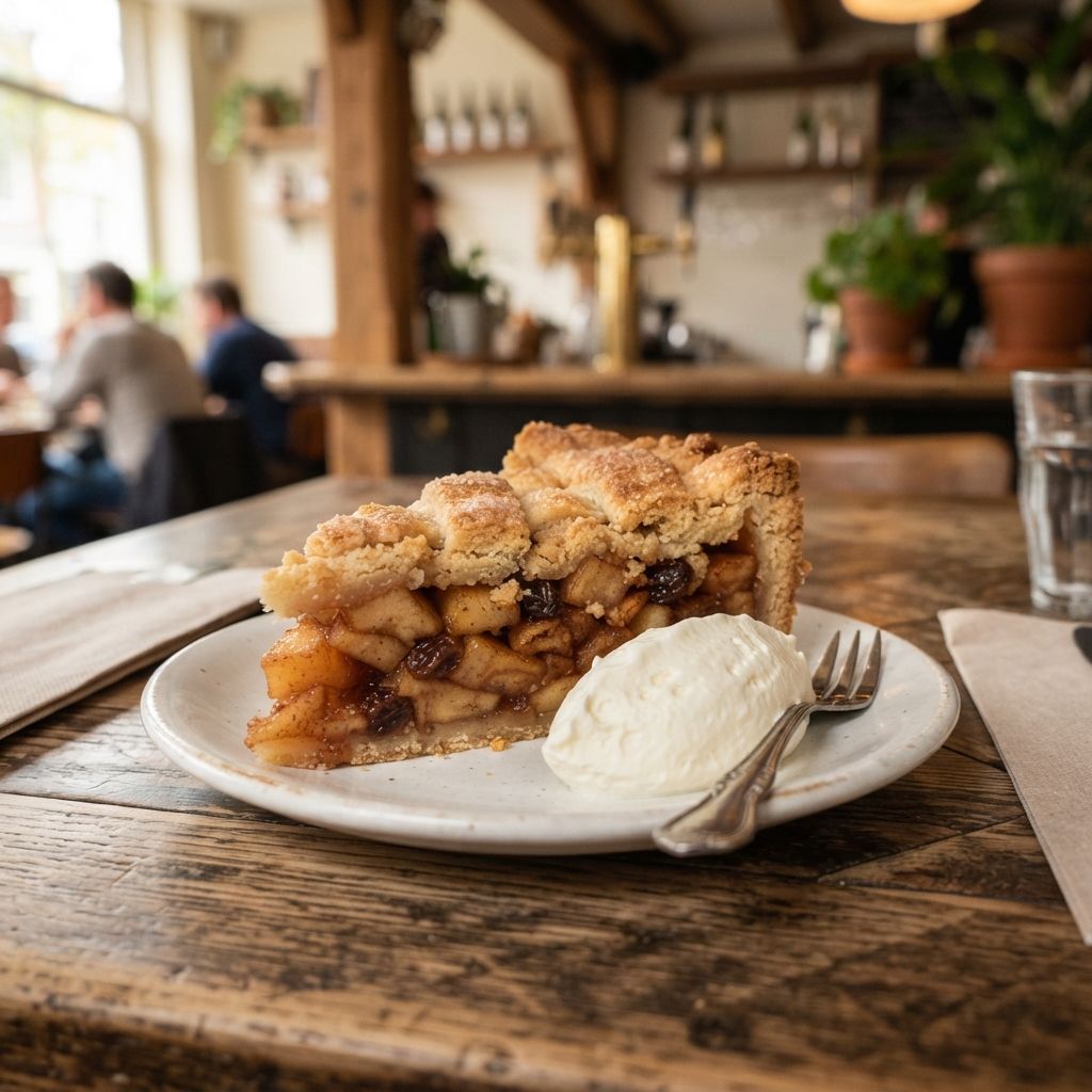 Apple Pie with Cream