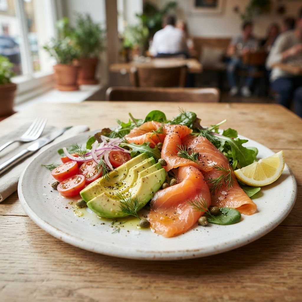 Salad Smoked Salmon / Salade gerookte zalm