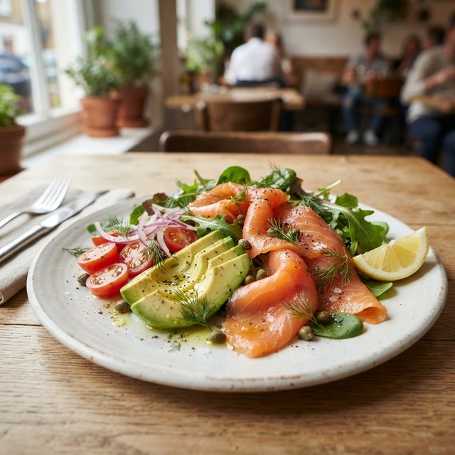 Salad Smoked Salmon / Salade gerookte zalm