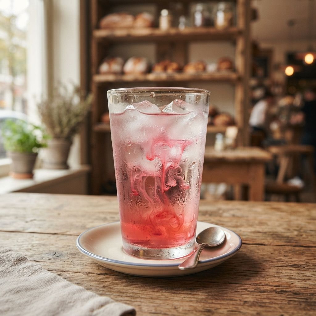 Siroop met koud water