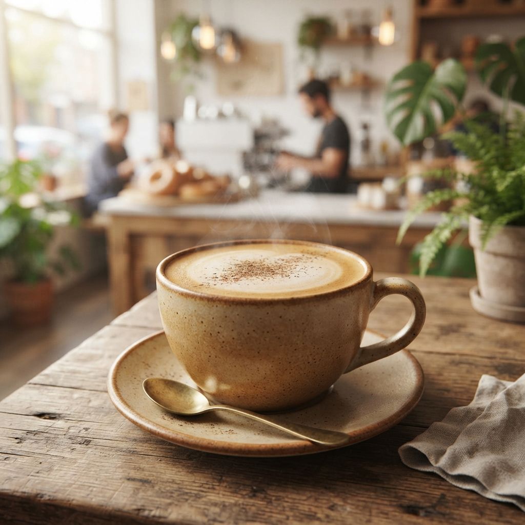 Hojicha latte