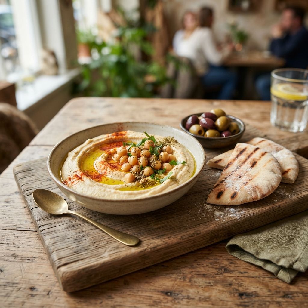 Huisgemaakte hummus