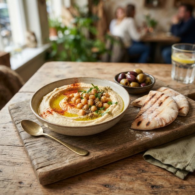 Huisgemaakte hummus