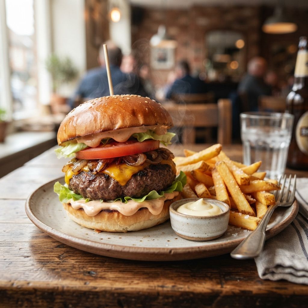 Black Angus burger
