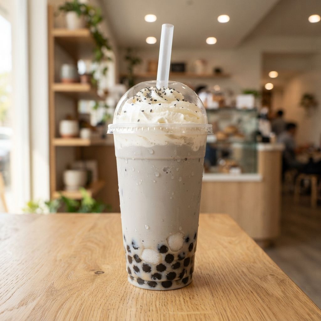 Black Sesame Mochi Cream