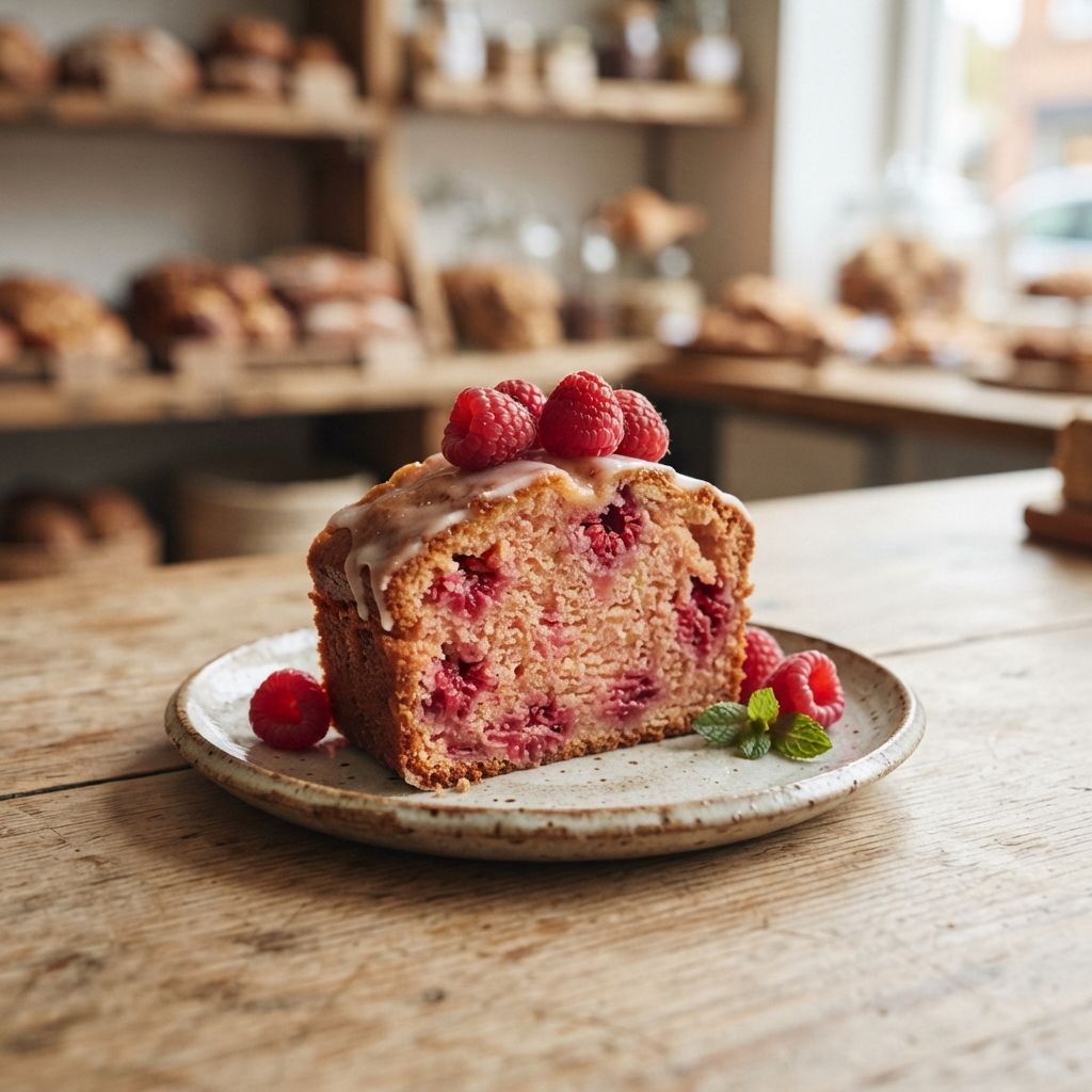 Vegan Raspberry Loaf