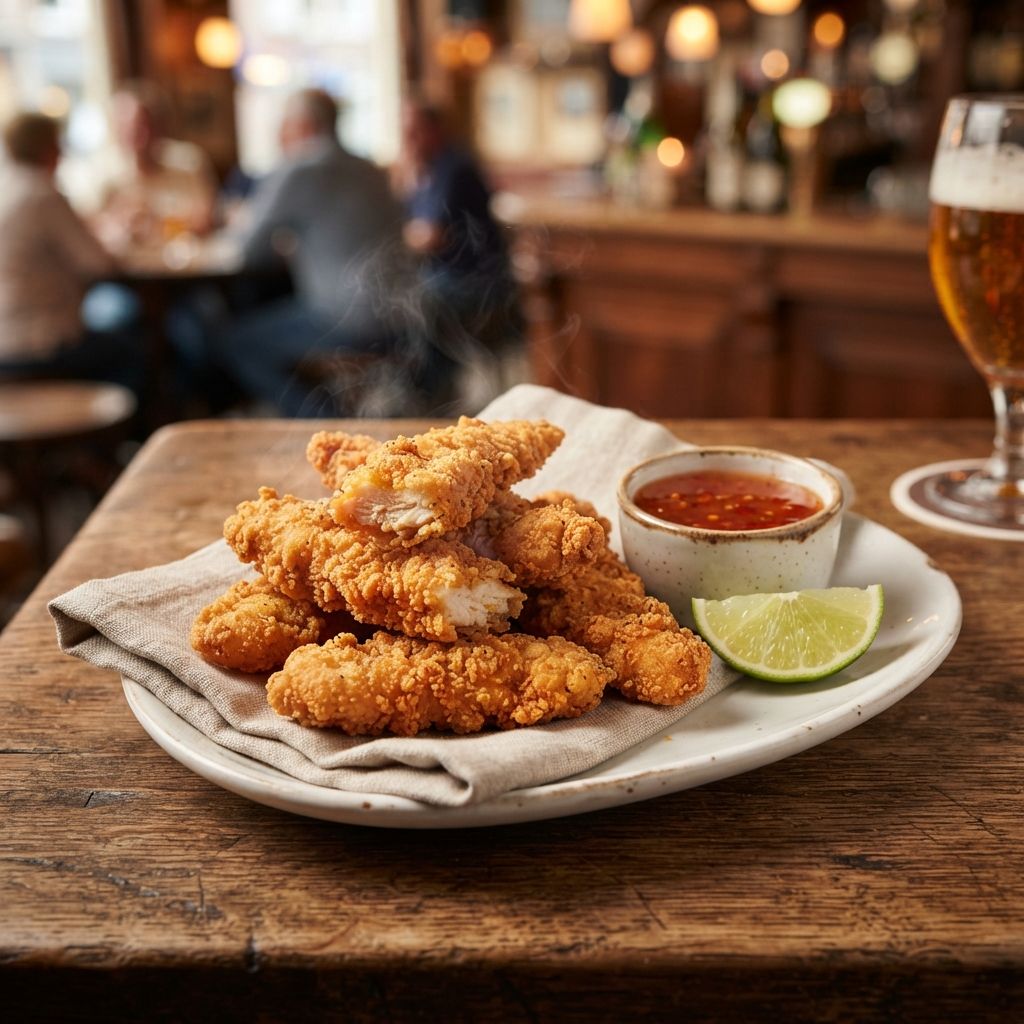 Portie Chicken Tenders met Chilisaus