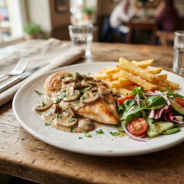 Pollo al funghi