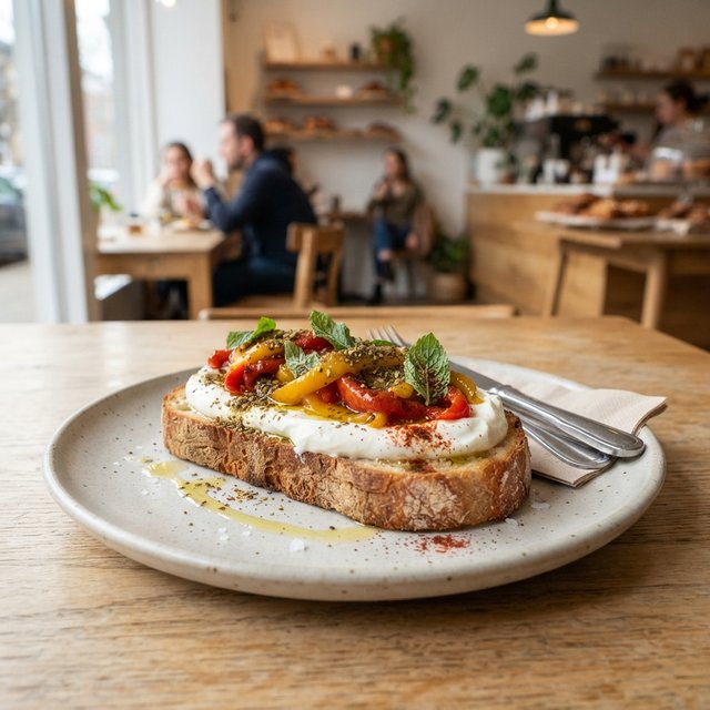 Sandwich met labneh