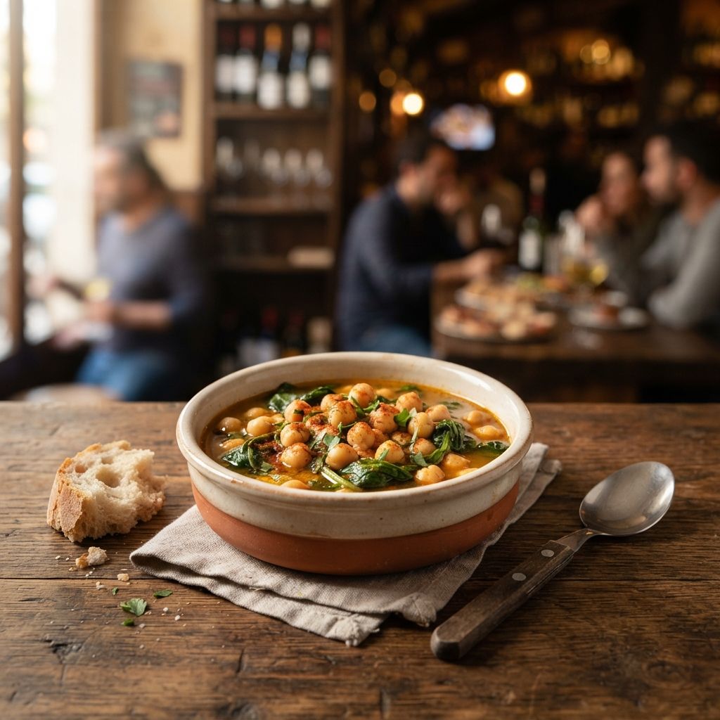 potaje - garbanzos con espinacas