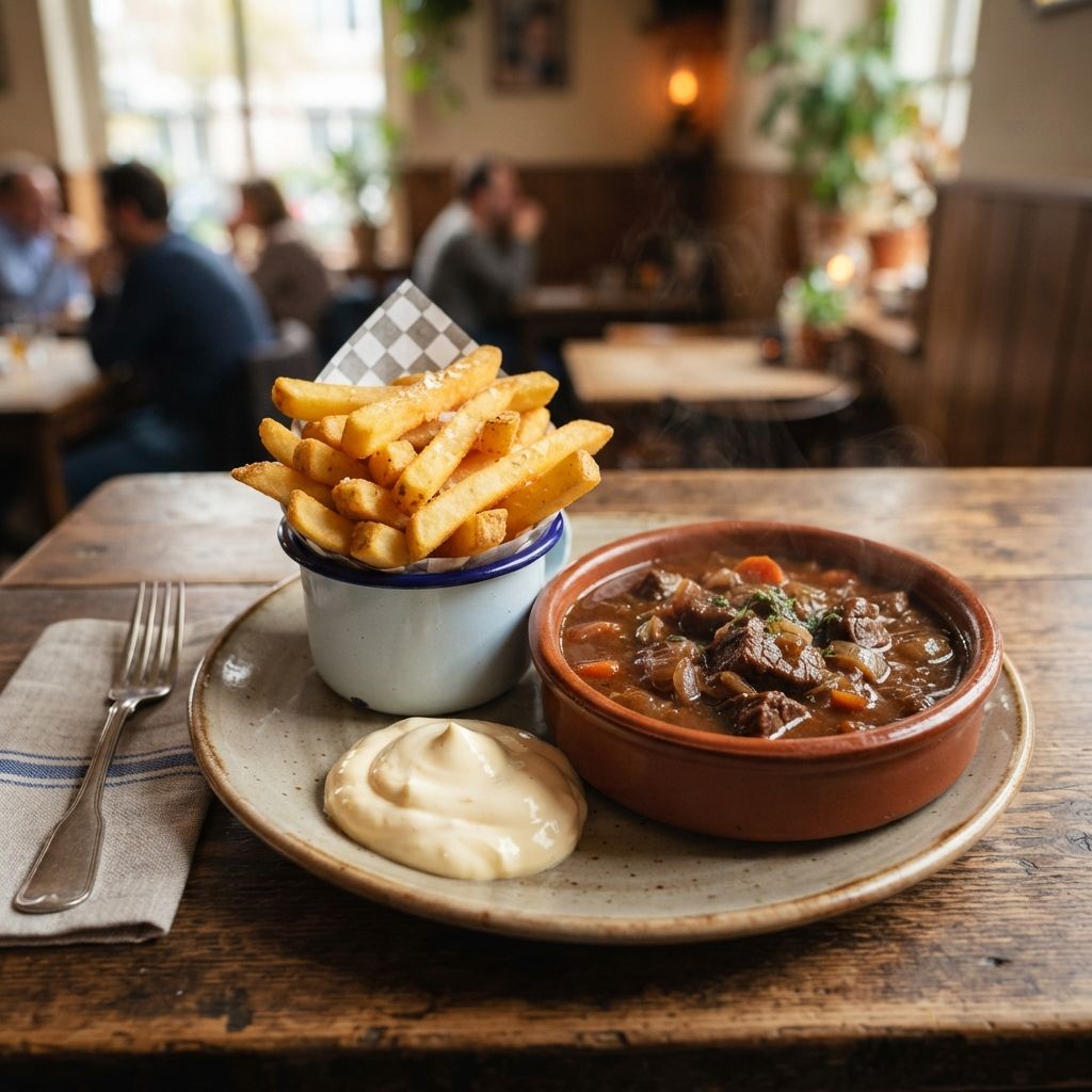 Fries with Beef Stew (Homemade)