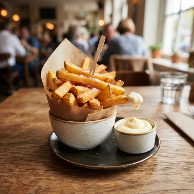 Fries with mayonnaise / friet met mayonnaise
