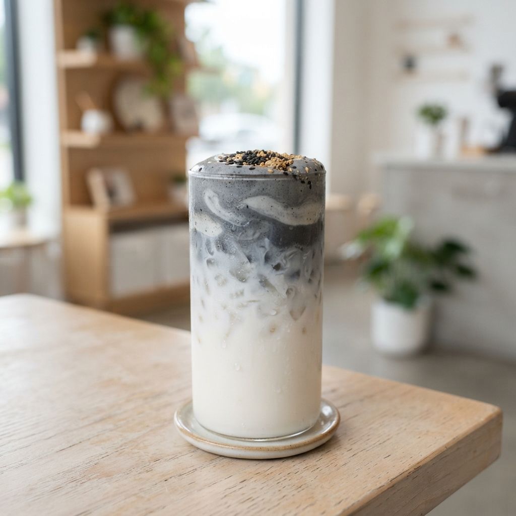 Black Sesame Coconut Cloud