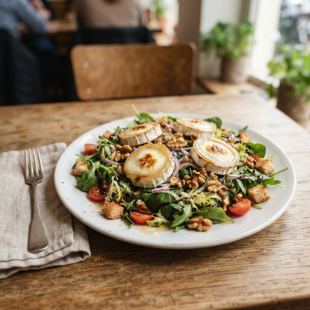 (v) Salade geitenkaas