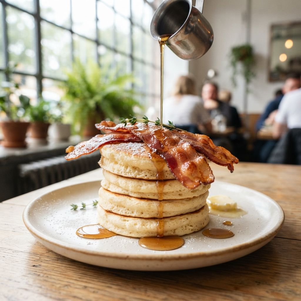 pancakes met bacon