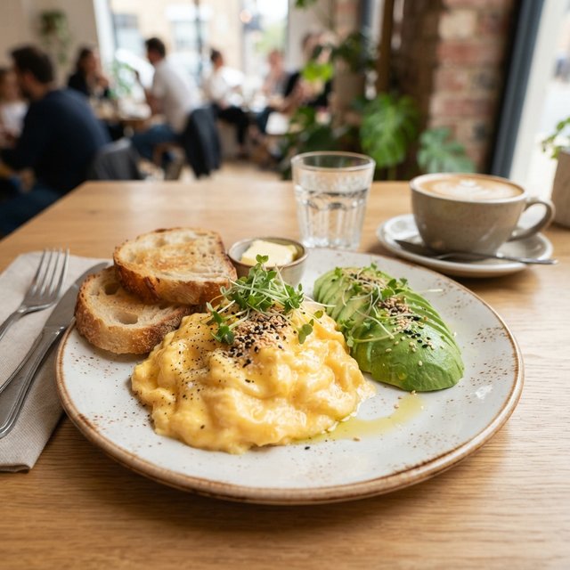 Scrambled avo / roerei met avocado