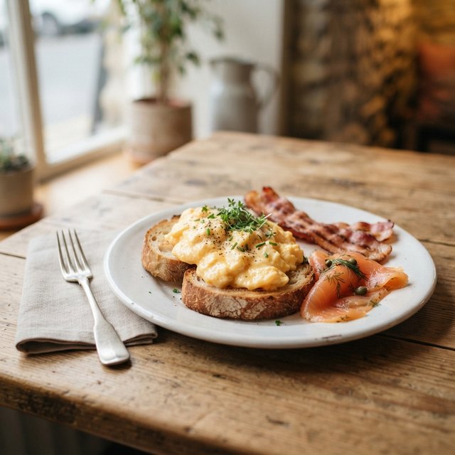 Scrambled Eggs op Toast