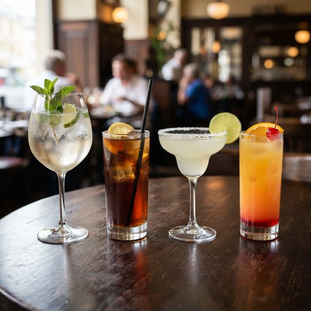 Hugo / Long Island Iced Tea / Margarita / Tequila Sunrise