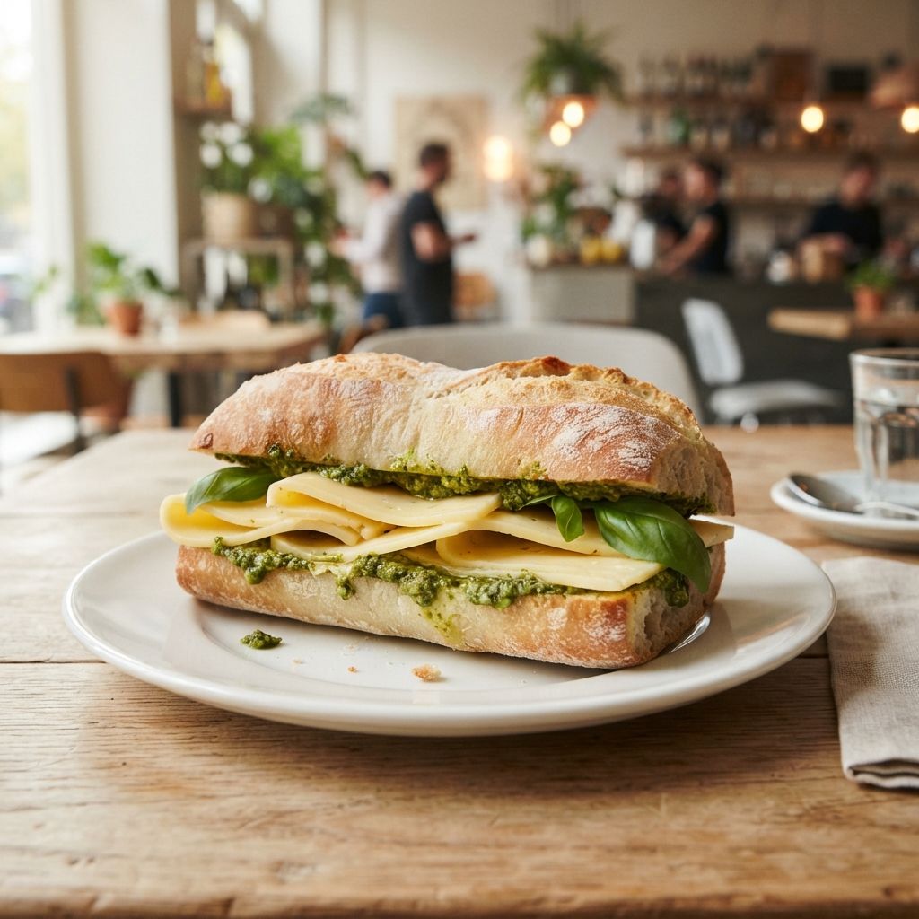 Broodje Kaas-Pesto