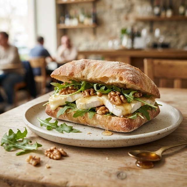 Brie, honey, rucola & walnuts